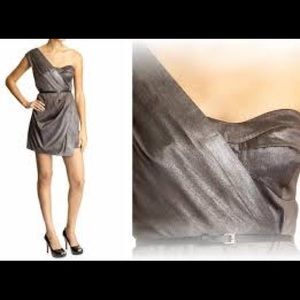 Tinley Road One-Shoulder Silver Dress